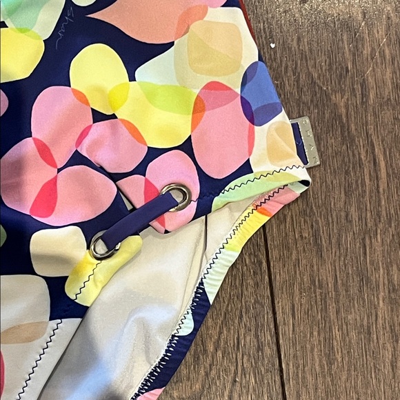 SHAN rainbow abstract one piece swimsuit, size 10 *as is - Picture 3 of 9